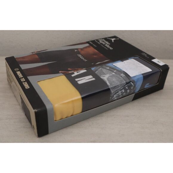 Jordan JM0671-Y2E Men's Sz XL Yellow/Blue Flight Micro Boxer Briefs, 2-Pack - Picture 4 of 7